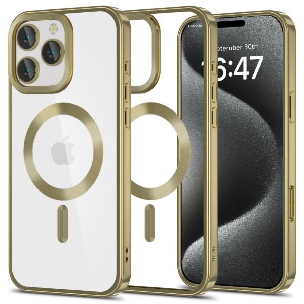 iPhone 16 Pro Tech-Protect Magflex Cover - MagSafe Kompatibel - Gennemsigtig   Satin Guld Supply