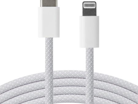 Xceed Braided USB-C til Lightning Kabel PD 60W - 1m - Hvid on Sale