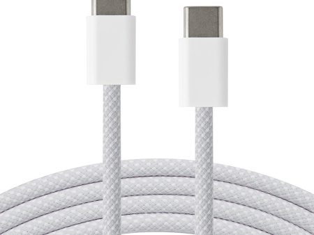 Xceed Braided USB-C til USB-C PD 60W - 1m - Hvid Online