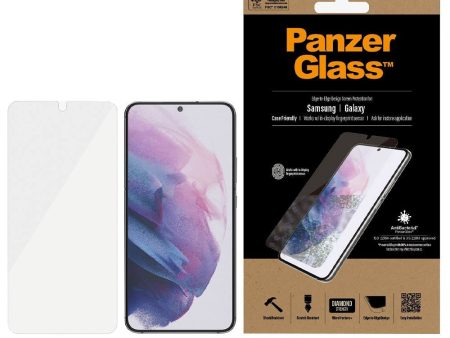 Samsung Galaxy S22+ (Plus) PanzerGlass AntiBacterial Edge-to-Edge Skærmbeskyttelse - Case-Friendly - Gennemsigtig Online Hot Sale