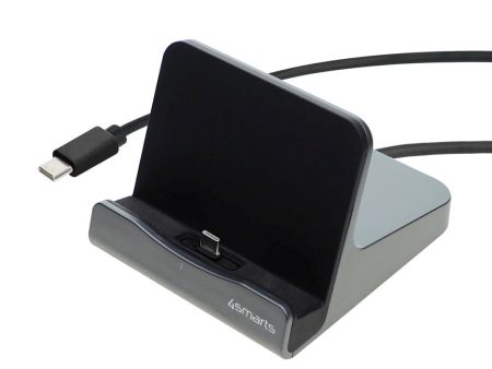 4smarts VoltDock Tablet & Mobil USB-C Opladerstation 60W - Grå Online Sale