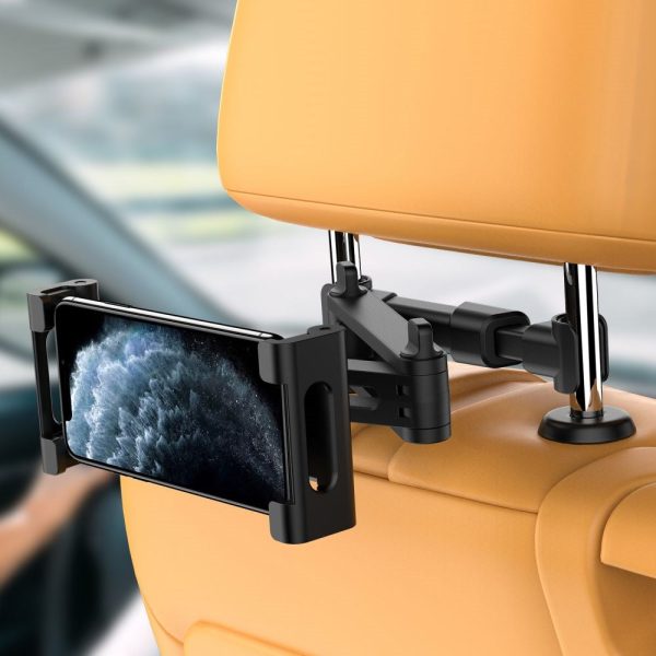 Tech-Protect Car Mount Mobil- & Tabletholder Til Bilens Nakkestøtte - Max Mobil: 135mm x 240mm - Sort Supply