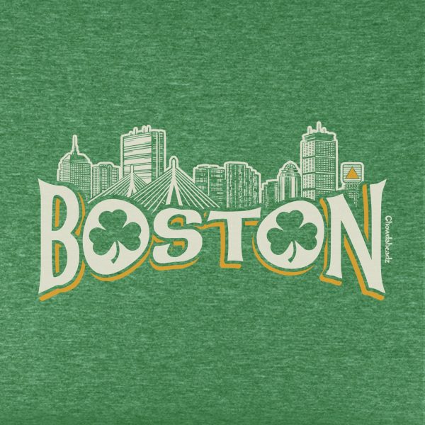 Boston Irish Skyline Youth T-Shirt Cheap