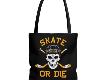 Skate or Die Boston Hockey Fan Tote Bag Online Hot Sale