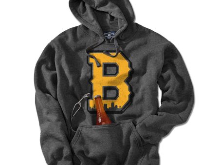 Black & Gold Big Block B Tailgater Hoodie Discount