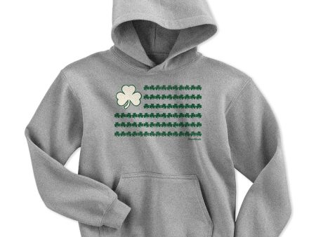 Irish Nation Shamrock Flag Youth Hoodie Online