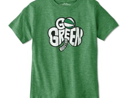 Go Green Boston Shamrock Youth T-shirt Cheap