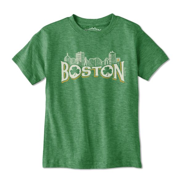 Boston Irish Skyline Youth T-Shirt Cheap