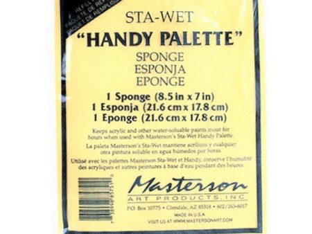 Masterson Handy Palette Sta-Wet Sponge 7  x 8.5  on Sale