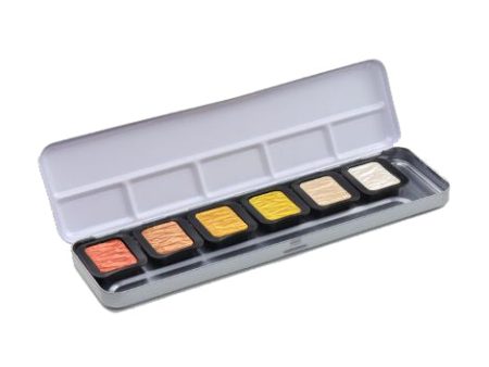 Finetec Pearlescent Watercolour Paints - Metals Online