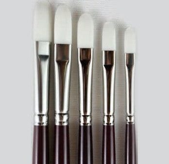 White Taklon Brushes - Series 930 Filbert Online