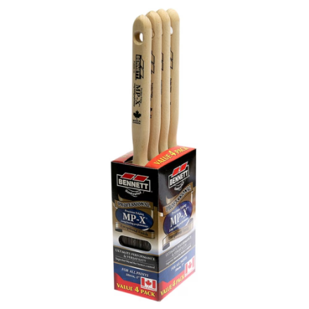 BENNETT 4 Pack Polyester Nylon Paint Brushes, 50MM  2  on Sale