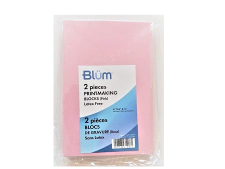 Blüm 2 Piece Printmaking Blocks - Pink Sale