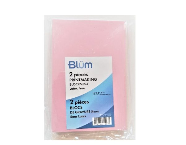 Blüm 2 Piece Printmaking Blocks - Pink Sale