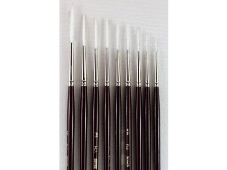 White Taklon Brushes - Series 990 Script Cheap