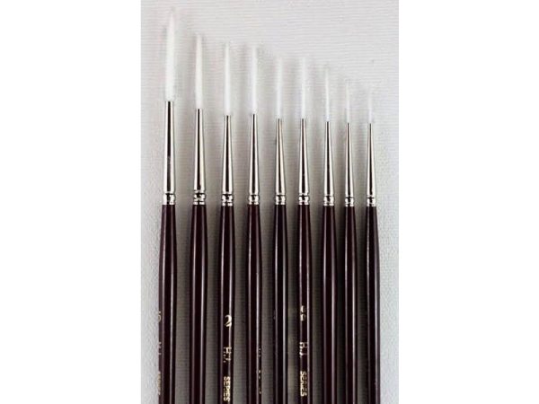 White Taklon Brushes - Series 990 Script Cheap