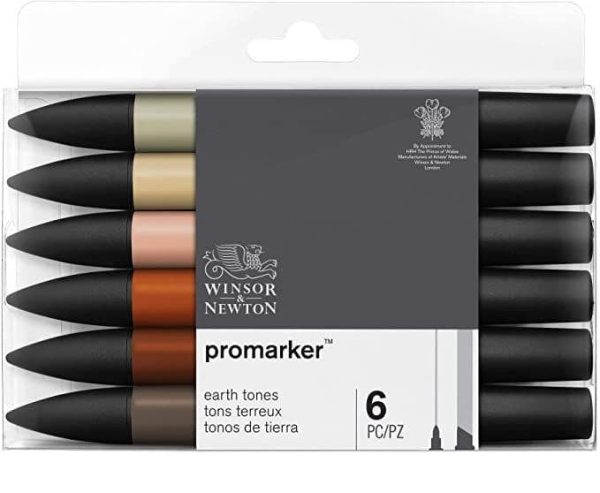 Winsor & Newton Promarker Sets Chisel Fine Bullet Supply