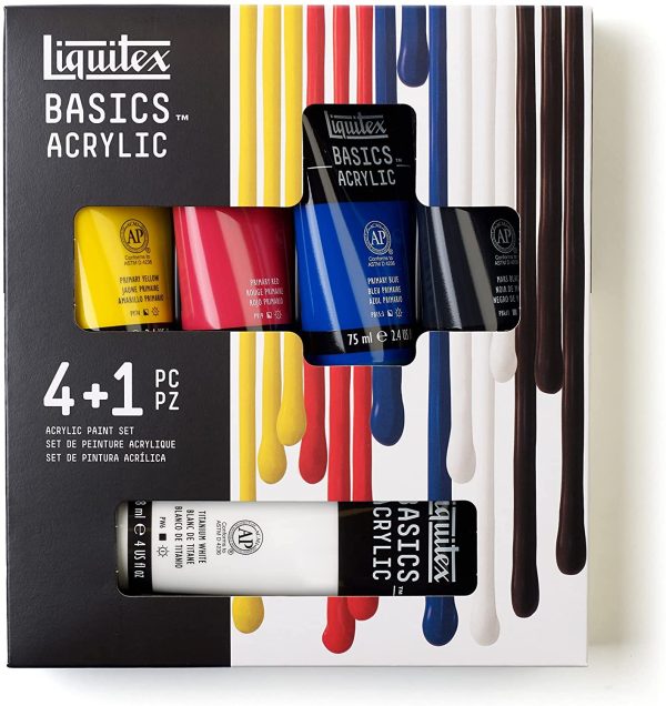 Liquitex Basics Acrylic 4+1 Paint Set For Cheap