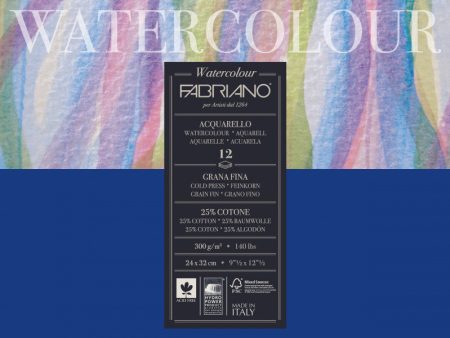 Fabriano Cold Press Watercolour Pads on Sale