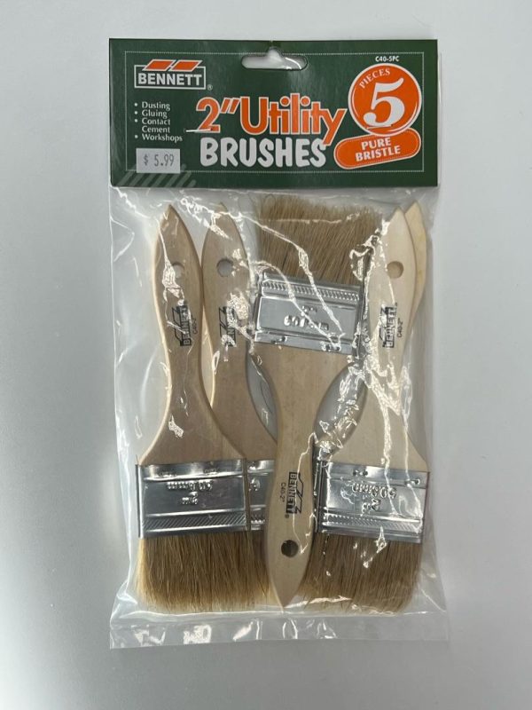 Bennett 2  Utility Brushes - 5 PACK Online now