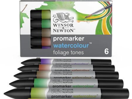 W&N Promarker Watercolour 6 Foliage Tones For Cheap