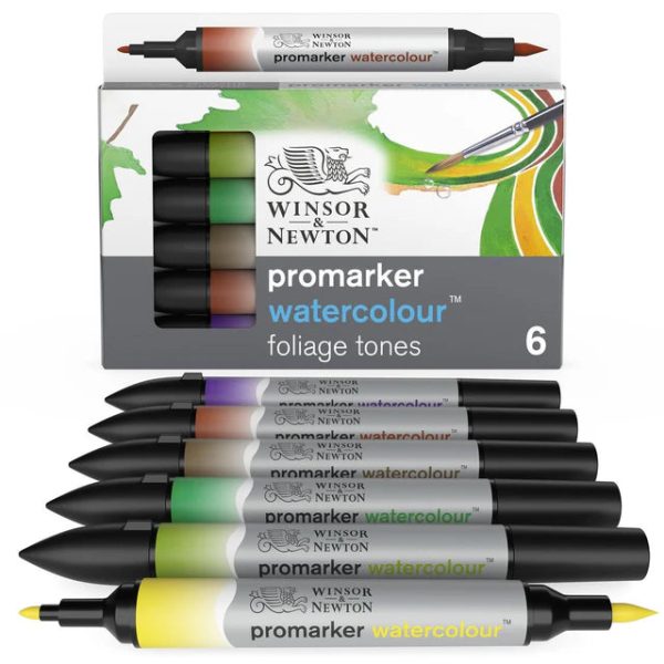 W&N Promarker Watercolour 6 Foliage Tones For Cheap