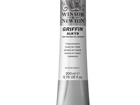 Griffin Alkyd Fast Drying Oil Titanium White - 200mL Online Sale