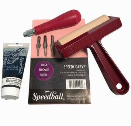 Block Printing Starter Kit - Speedball 7pc Discount