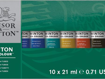 Winton Oil Colour 10x21ml Tube Set For Discount