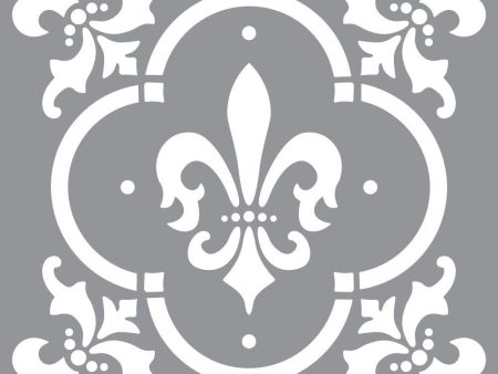 DecoArt Stencil - Fleur de Lis Tile Hot on Sale