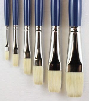 Acryloil®Fine Hog Bristle Flat Brushes For Sale