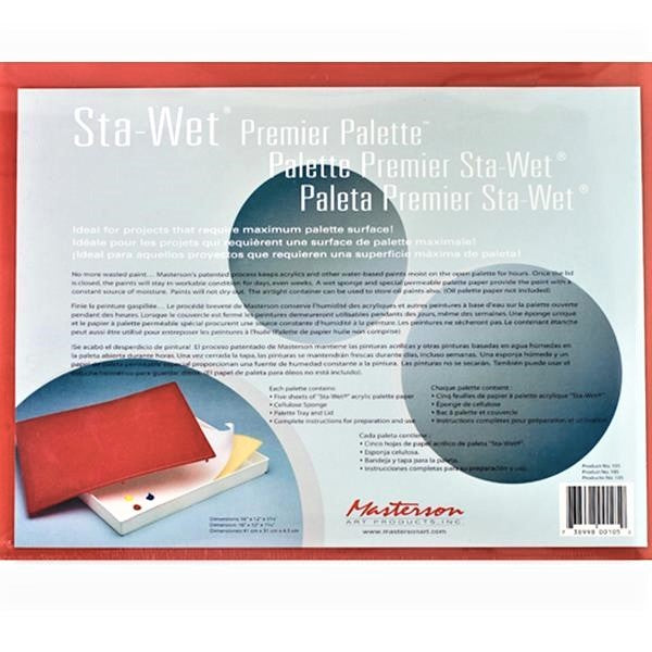 Masterson Premier Palette Sta-Wet 12.5  x 16.5  Online