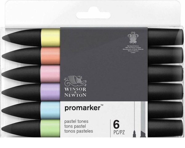 Winsor & Newton Promarker Sets Chisel Fine Bullet Supply